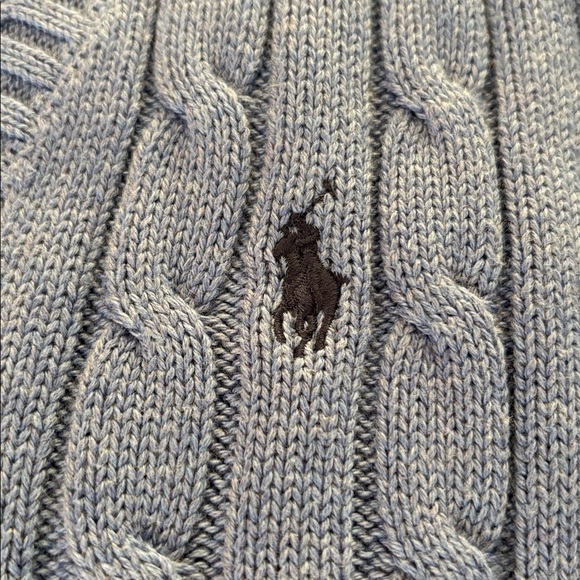 Polo by Ralph Lauren Cable-Knit Cotton V-Neck Sweater - Picture 3 of 9
